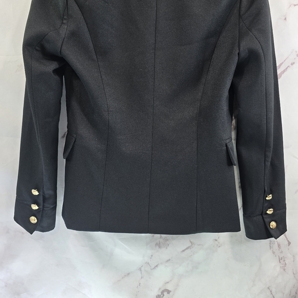 Lioness Blazer Womens XS Black Double Breasted Jacket Stretch Buttons Palermo - Picture 9 of 14